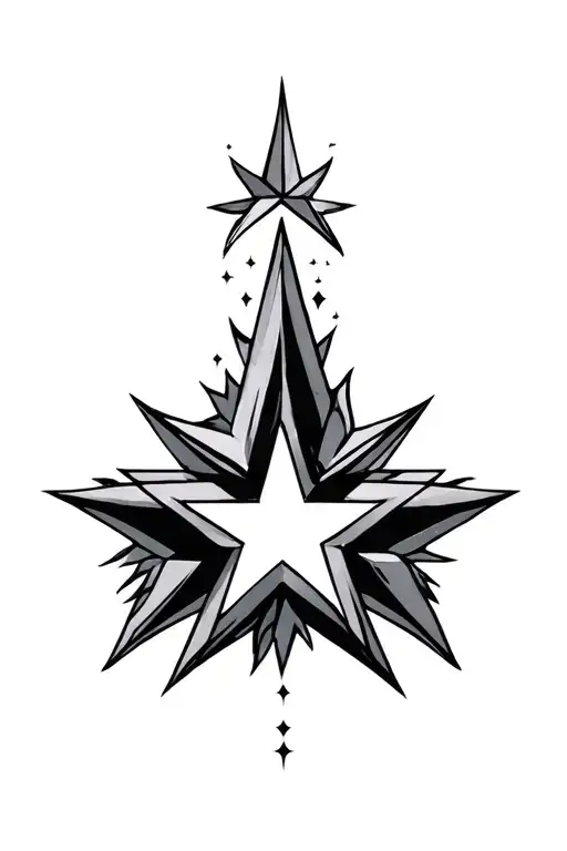 Stars Forming The Shape