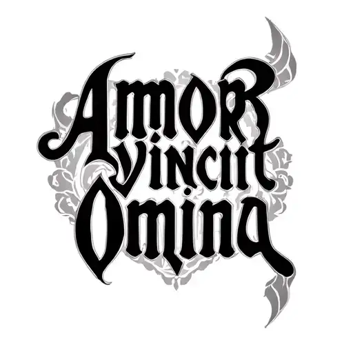 Amor Vincit Omnia Inscription