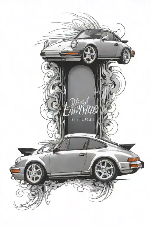Porsche 964 Turbo Realistic Side Profile
