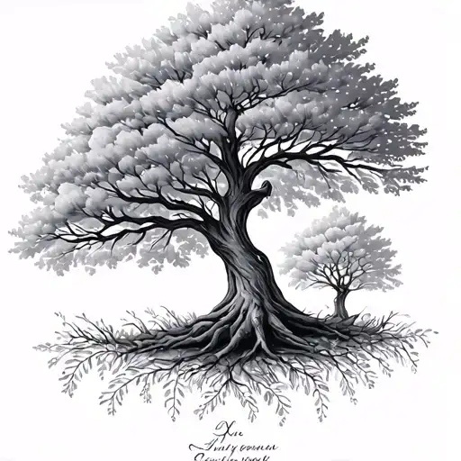 Family Tree With Siblings Names Written