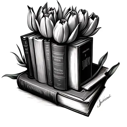Books And Tulips