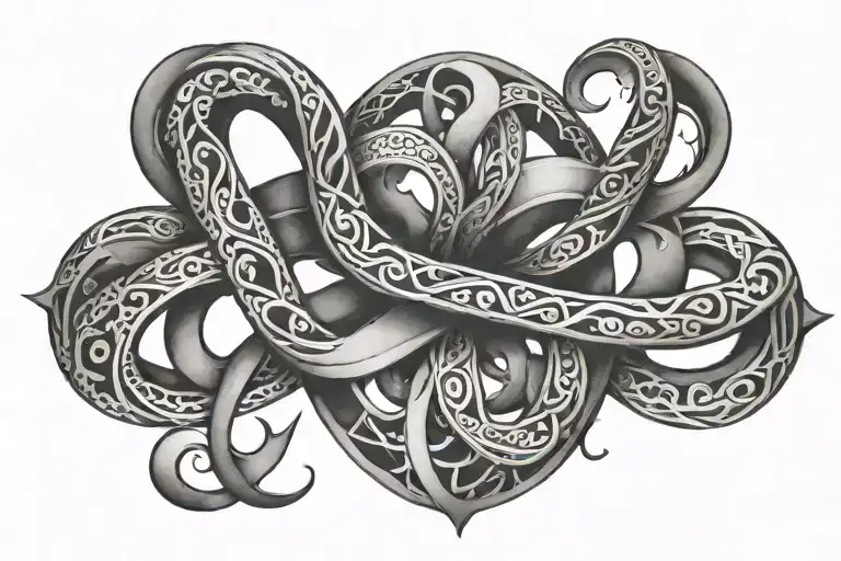 Two Year Of Birth And An Infinity Sign Intertwined