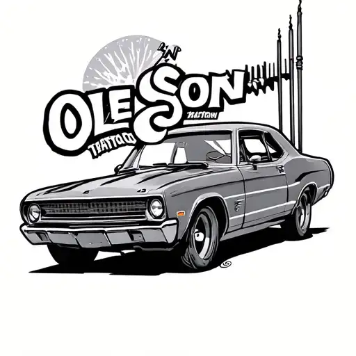 Ole Son Brawl On Car Antenna