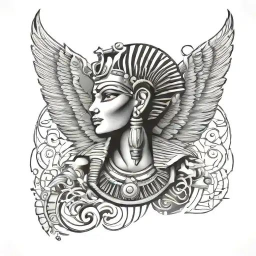 Egyptian Sleeve Tattoo Design