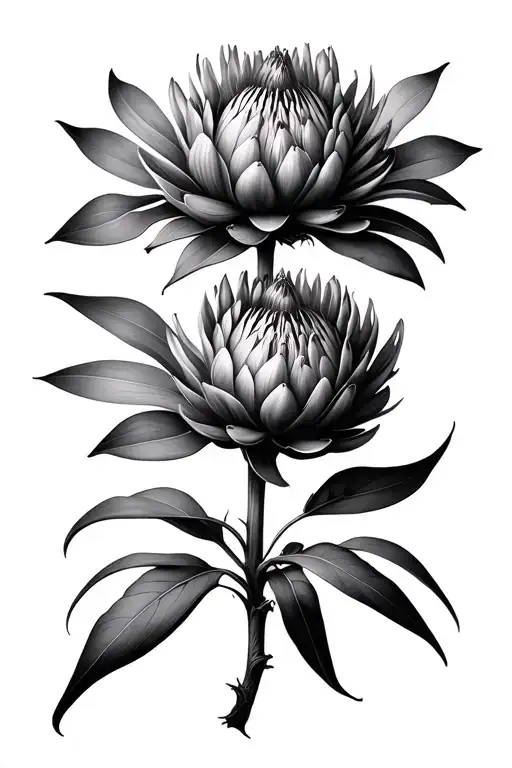 Protea Flower Transforming