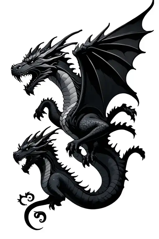 Two Dragons Flying