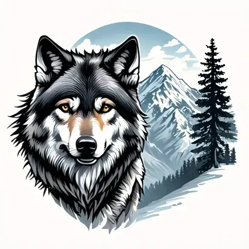 Wolf And Laramie Mountain