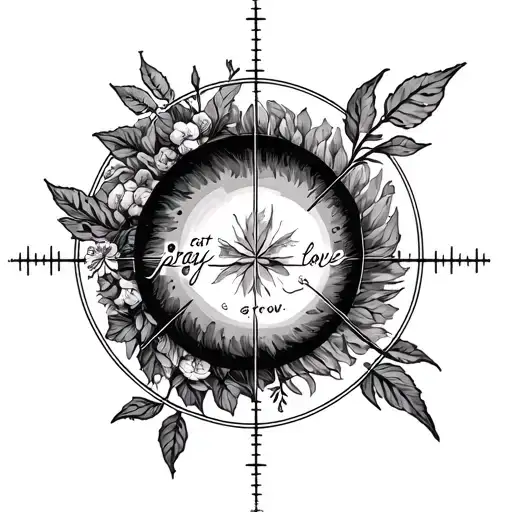 Eat Pray Love Grow Inside Crosshairs