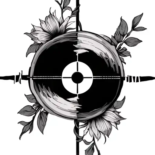 Eat Pray Love Grow Inside Crosshairs With No Flowers