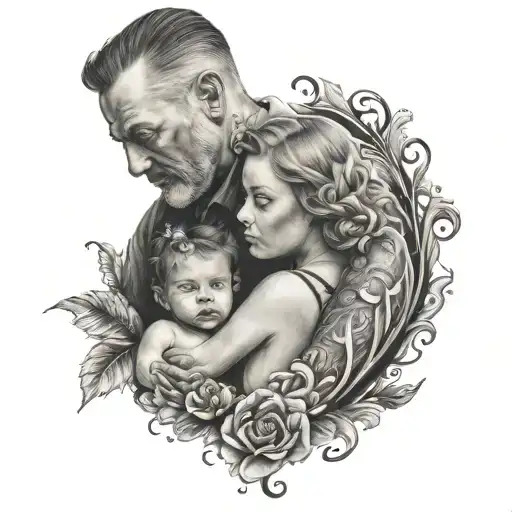 Father With Daughter