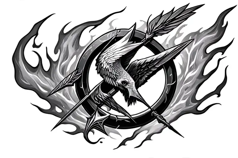 Hunger Games Flaming Arrow
