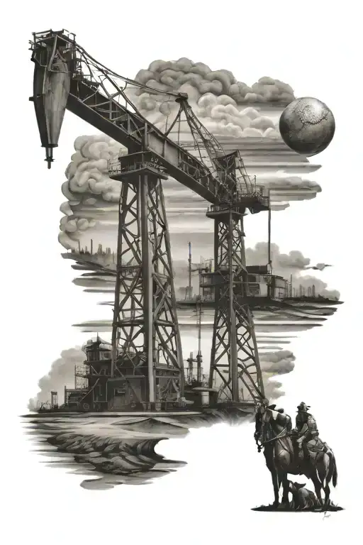 Oilfield And Family And Baseball Field