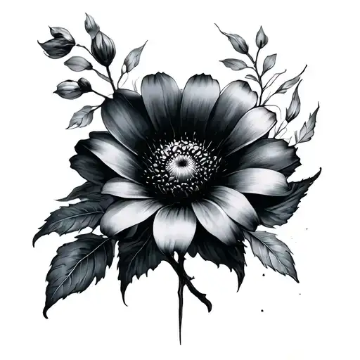 As Above So Below Alexandra Abad Flower In Black