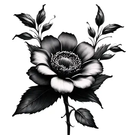 As Above So Below Alexandra Abad Flower In Black