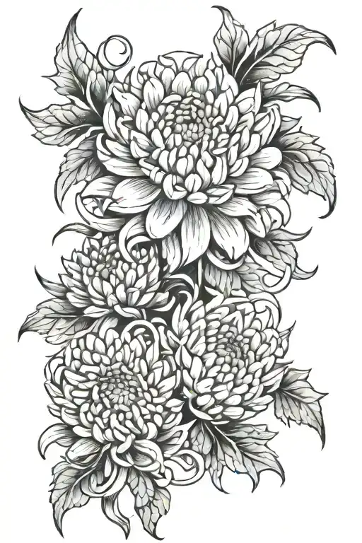 Chrysanthemum Tangled Together