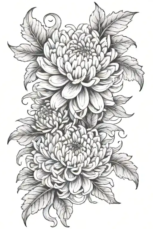 Chrysanthemum Tangled Together