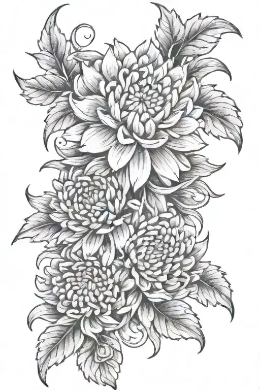 Chrysanthemum Tangled Together