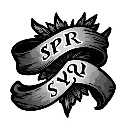 Ribbon With Spqr Text