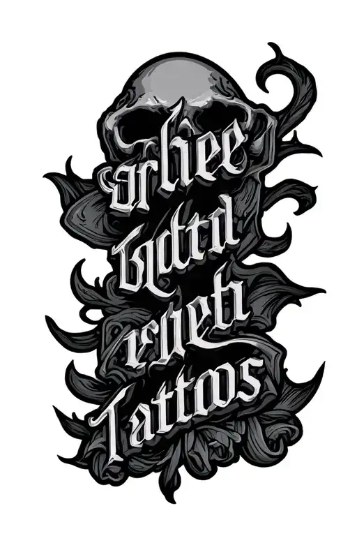 Text Tattoo Layout