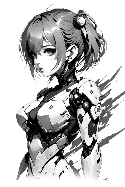 Mecha Anime Sexy Girl