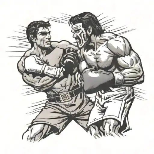 Casey Jones Fighting Boxer Cassius Clay