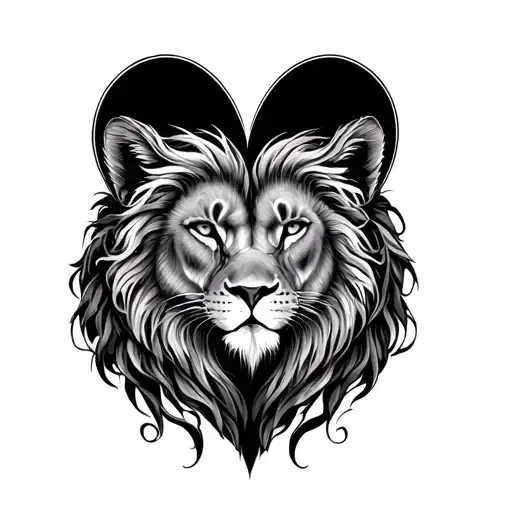 Leo And Virgo Love Heart