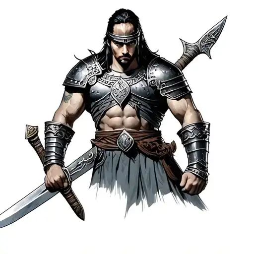 Gladiator With Chest Sword