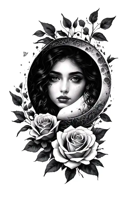 Bloom Moon And Roses