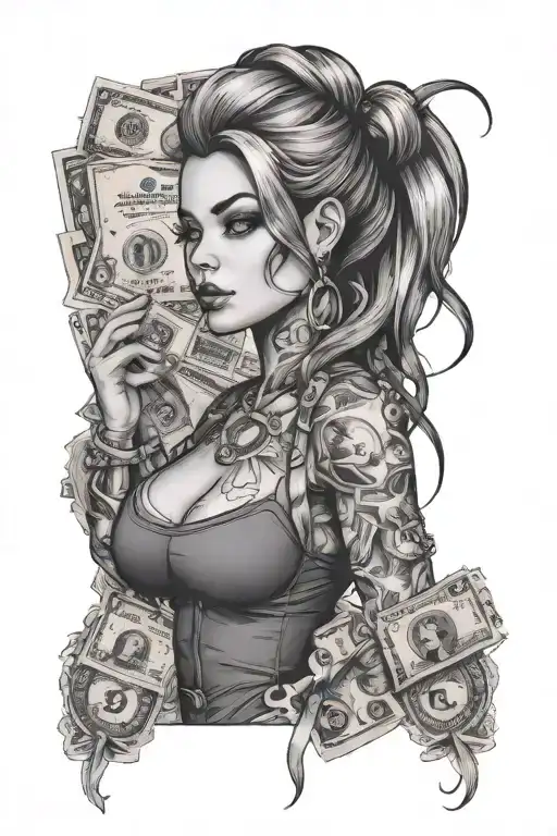 Sexy Girl With Money