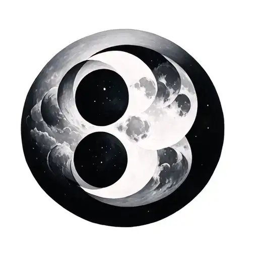 Moon Phases Intertwined