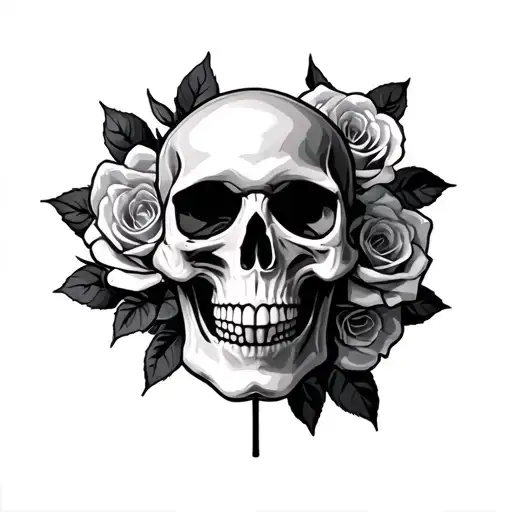 Skull And Roses