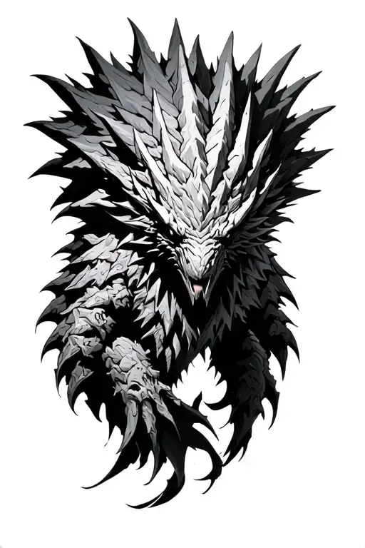 Nergigante From Monster Hunter World Map Representing