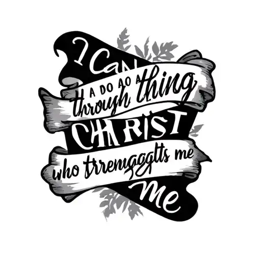 I Can Do All Thing Through Christ Who Strengthens Me'