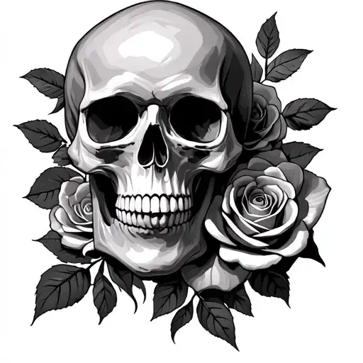 Skull And Roses