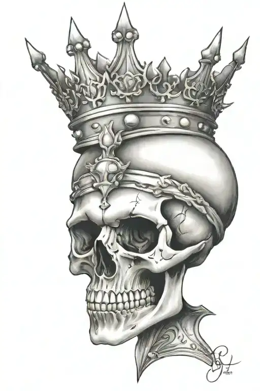 Skull With Crown
