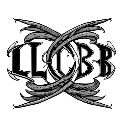 Lcb Letters Combined In Symbol Intertwined
