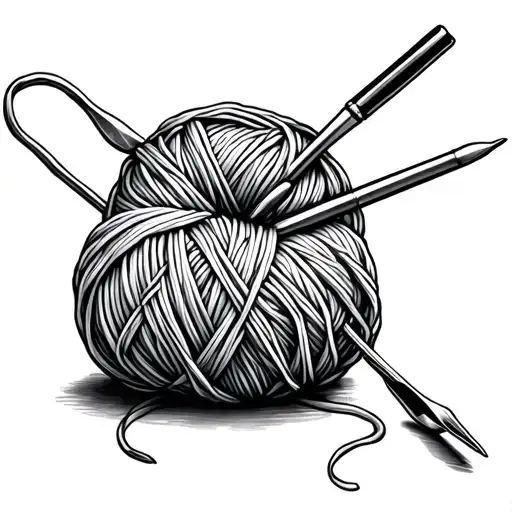 Crochet Hooks And Yarn