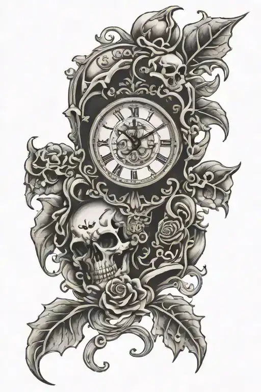 Skull Clock Scales