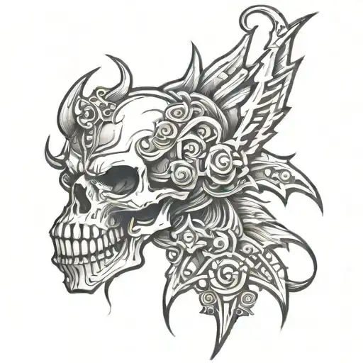 Metalhead Tattoo Design