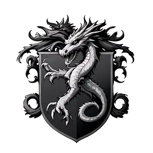 Coat Of Arms With Dragons
