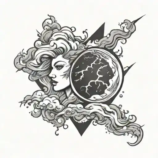 Couples Tattoo About Storms