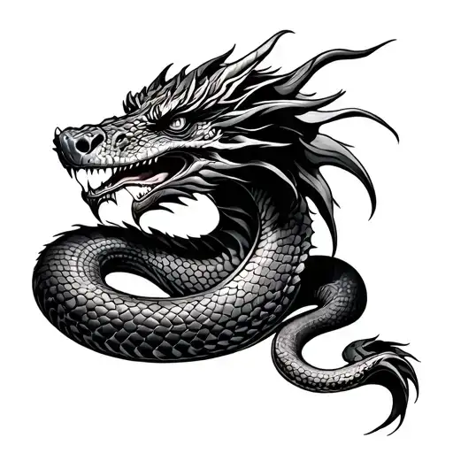 Dragon And Snake