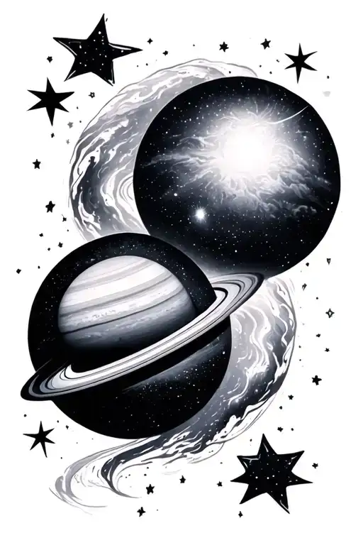 Galaxy Planets Stars And Nebulas