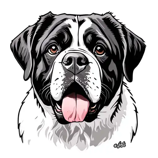 St Bernard Dog Memory
