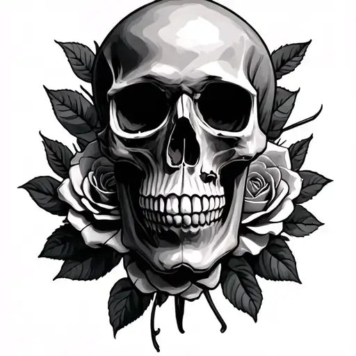 Skull And Roses