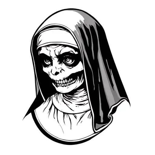 Spooky Evil Nun