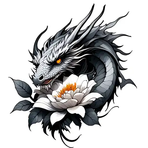 Dragon And Flower