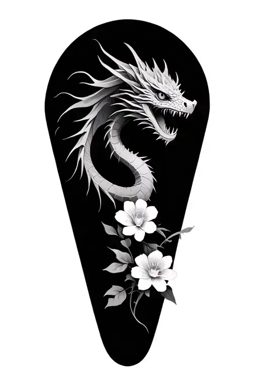 Dragon And Flower