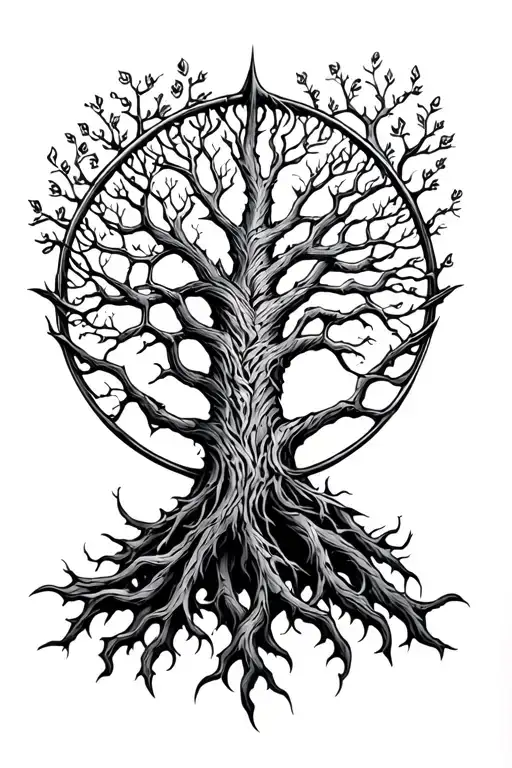 Viking Tree Of Life Intertwined
