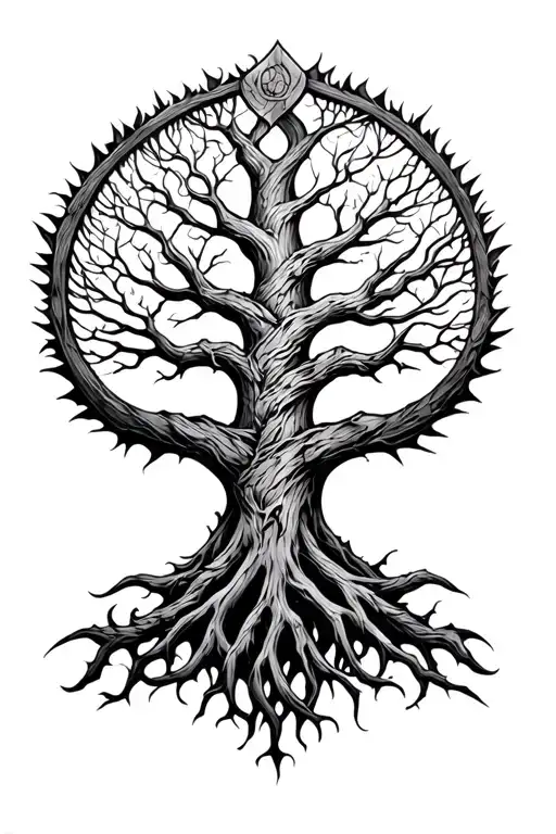 Viking Tree Of Life Intertwined